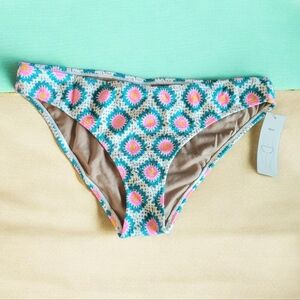 NWT No Boundaries Womens Large Multicolored Bikini Swim Bottom